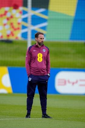 Gareth Southgate manager of England England Training Session and press conference, PK, Pressekonferenz UEFA European Championship, EM, Europameisterschaft 2024, Group C, Football, Spa & Golf Resort Weimarer Land, Blankenhain, Germany, 12 Jun 2024 EDITORIAL USE ONLY No use with unauthorised audio, video, data, fixture lists, club league logos or live services. Online in-match use limited to 120 images, no video emulation. No use in betting, games or single club league player publications.  Copyright: xDavexShopland Shutterstockx 14523751f