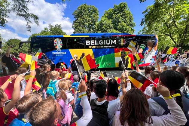 EURO 2024, Belgium national team, arrival at the team headquarters in Ludwigsburg