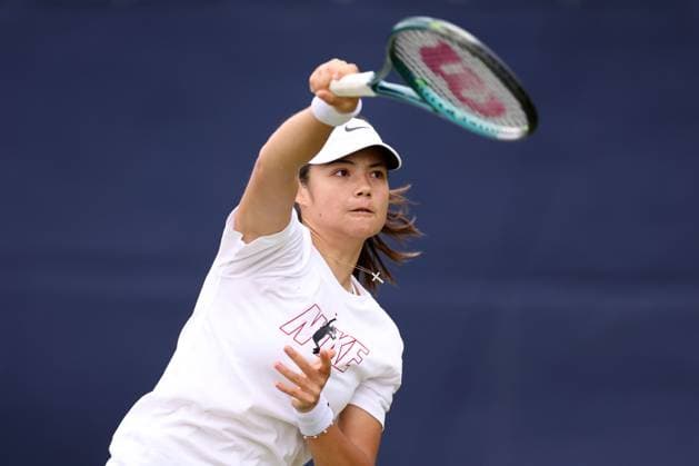 Emma Raducanu during practice. Rothesay Open Nottingham, Day 3, Tennis, Lexus Nottingham Tennis Centre, Nottingham, UK - 12 June 2024  Copyright: xRyanxBrowne Shutterstockx 14523728s
