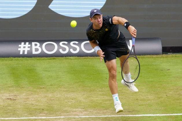 BOSS Open ATP 250 2024 Stuttgart, 12 06 2024 Dominik Köpfer GER, Germany BOSS Open 2024, ATP 250, TC Weissenhof course on 12 06 2024, Stuttgart Copyright: xBEAUTIFULxSPORTSx Pajonkx