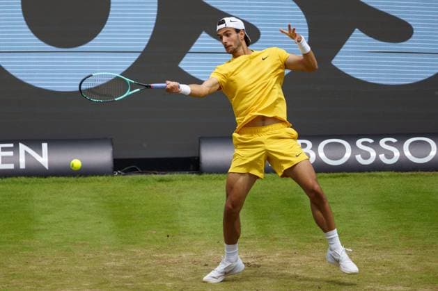 BOSS Open ATP 250 2024 Stuttgart, 12 06 2024 Lorenzo Musetti ITA, Italy BOSS Open 2024, ATP 250, TC Weissenhof grounds on 12 06 2024, Stuttgart Copyright: xBEAUTIFULxSPORTSx Pajonkx