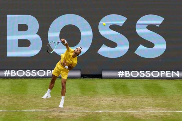 BOSS Open ATP 250 2024 Stuttgart, 12 06 2024 Lorenzo Musetti ITA, Italy BOSS Open 2024, ATP 250, TC Weissenhof grounds on 12 06 2024, Stuttgart Copyright: xBEAUTIFULxSPORTSx Pajonkx