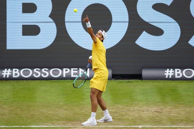 BOSS Open ATP 250 2024 Stuttgart, 12 06 2024 Lorenzo Musetti ITA, Italy BOSS Open 2024, ATP 250, TC Weissenhof grounds on 12 06 2024, Stuttgart Copyright: xBEAUTIFULxSPORTSx Pajonkx