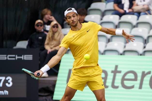 BOSS Open ATP 250 2024 Stuttgart, 12 06 2024 Lorenzo Musetti ITA, Italy BOSS Open 2024, ATP 250, TC Weissenhof grounds on 12 06 2024, Stuttgart Copyright: xBEAUTIFULxSPORTSx Pajonkx