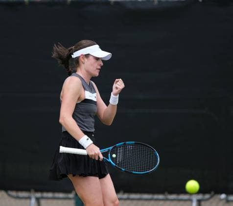 12th June 2024; Lexus Nottingham Tennis Centre, Nottingham, England; Rothesay Nottingham Open, Day 3; Kimberly Birrell celebrates the point against Lucrezia Stefanini, womens singles  ActionPlus1265365120240612 PaulxBonser
