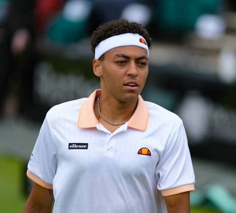 12th June 2024; Lexus Nottingham Tennis Centre, Nottingham, England; Rothesay Nottingham Open, Day 3; Paul Jubb during his match with Jacob Fearnley, mens singles  ActionPlus1265366920240612 PaulxBonser