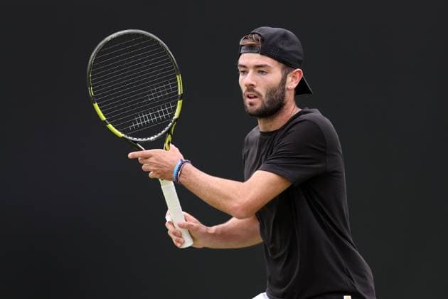 Jacob Fearnley during a round of 16 match against Paul Jubb. Rothesay Open Nottingham, Day 3, Tennis, Lexus Nottingham Tennis Centre, Nottingham, UK - 12 June 2024  Copyright: xRyanxBrowne Shutterstockx 14523728as