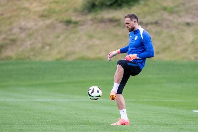 Public training, Slovenia 12 06 2024 Jan Oblak Slovenia, Atletico Madrid, 1 Public training, Slovenia Stadion am ZOO, Wuppertal 12 06 2024 Copyright: xBEAUTIFULxSPORTS Buriakovx