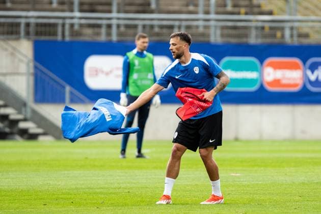 Public training, Slovenia 12 06 2024 David Brekalo Slovenia, 23 with the jersey Public training, Slovenia Stadion am ZOO, Wuppertal 12 06 2024 Copyright: xBEAUTIFULxSPORTS Buriakovx