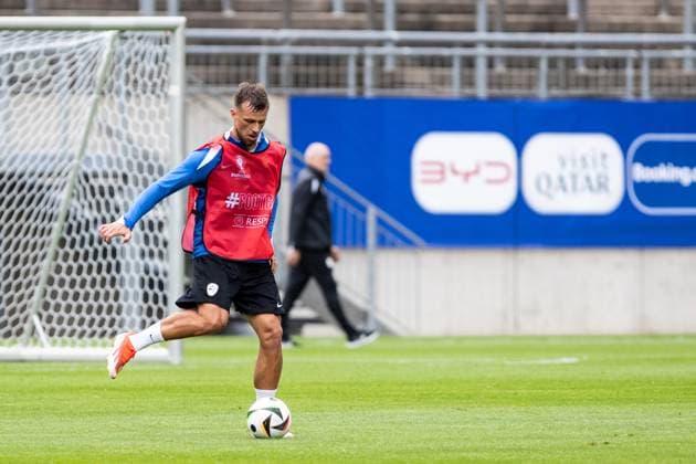 Public training, Slovenia 12 06 2024 Petar Stojanovic Slovenia, 20 Public training, Slovenia Stadion am ZOO, Wuppertal 12 06 2024 Copyright: xBEAUTIFULxSPORTS Buriakovx