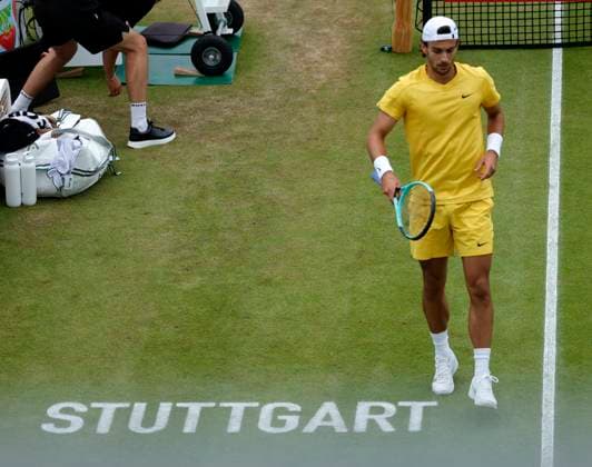 12 06 2024, Boss Open 2024, ATP Tour 250, TC Weissenhof Stuttgart, Tennis, Sport, in the picture Lorenzo Musetti ITA