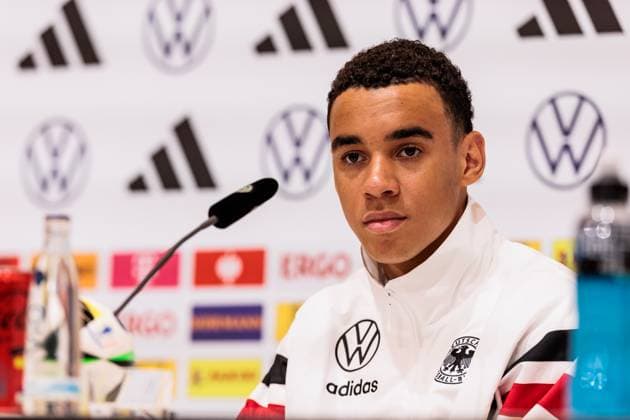 Training camp preparation UEFA EURO 2024 Germany 12 06 2024 Jamal Musiala Germany, 10 Training camp preparation UEFA EURO 2024 Germany Press conference HerzoBase, Herzogenaurach on 12 06 2024 Copyright: xBEAUTIFULxSPORTS Wunderlx