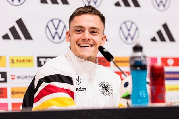 Training camp preparation UEFA EURO 2024 Germany 12 06 2024 Florian Wirtz Germany, 17 laughs Training camp preparation UEFA EURO 2024 Germany Press conference HerzoBase, Herzogenaurach on 12 06 2024 Copyright: xBEAUTIFULxSPORTS Wunderlx