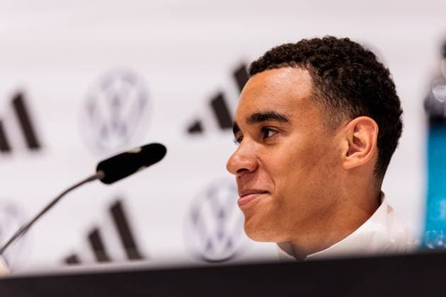 Training camp preparation UEFA EURO 2024 Germany 12 06 2024 Jamal Musiala Germany, 10 Training camp preparation UEFA EURO 2024 Germany Press conference HerzoBase, Herzogenaurach on 12 06 2024 Copyright: xBEAUTIFULxSPORTS Wunderlx