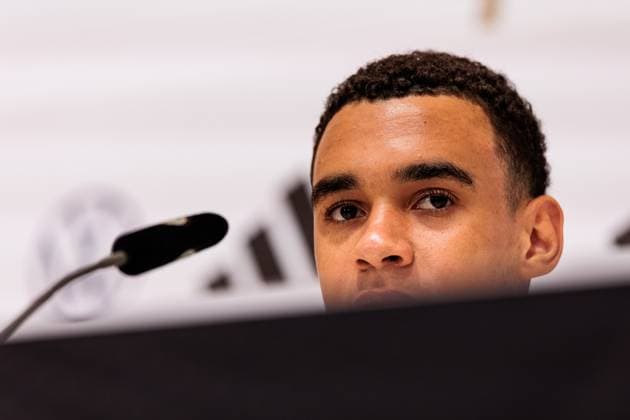 Training camp preparation UEFA EURO 2024 Germany 12 06 2024 Jamal Musiala Germany, 10 Training camp preparation UEFA EURO 2024 Germany Press conference HerzoBase, Herzogenaurach on 12 06 2024 Copyright: xBEAUTIFULxSPORTS Wunderlx