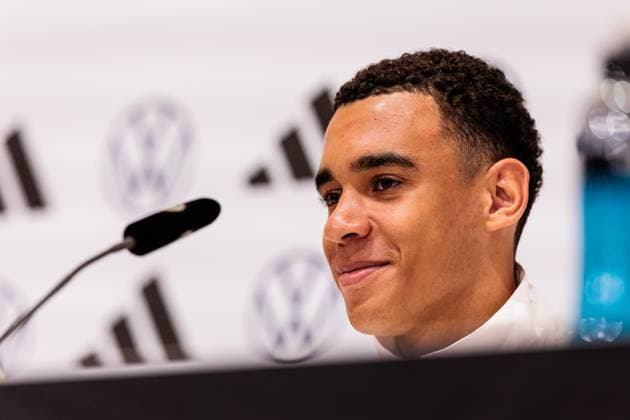 Training camp preparation UEFA EURO 2024 Germany 12 06 2024 Jamal Musiala Germany, 10 Training camp preparation UEFA EURO 2024 Germany Press conference HerzoBase, Herzogenaurach on 12 06 2024 Copyright: xBEAUTIFULxSPORTS Wunderlx