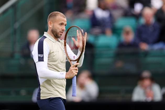 Daniel Evans during a round of 16 match against Henry Searle Rothesay Open Nottingham, Day 3, Tennis, Lexus Nottingham Tennis Centre, Nottingham, UK - 12 June 2024  Copyright: xRyanxBrowne Shutterstockx 14523728cl