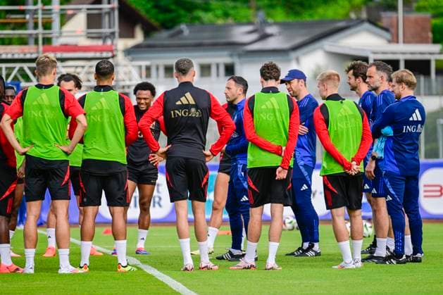 Belgium Media Activities UEFA EURO, EM, Europameisterschaft,Fussball 2024 12 06 2024 FREIBERG AM NECKA, GERMANY - JUNE 12 : Tedesco Domenico head coach of Belgian Team during a training session of the Belgian Red Devils at the UEFA Euro 2024 European Football Championship tournament on June 12, 2024 in Freiberg am Necka, Germany, 12 06 2024 Freiberg am Necka Germany  Copyright: xPdvx