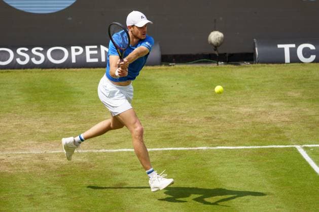 BOSS Open ATP 250 2024 Stuttgart, 12 06 2024 Yannick Hanfmann GER, Germany BOSS Open 2024, ATP 250, TC Weissenhof grounds on 12 06 2024, Stuttgart Copyright: xBEAUTIFULxSPORTSx Pajonkx