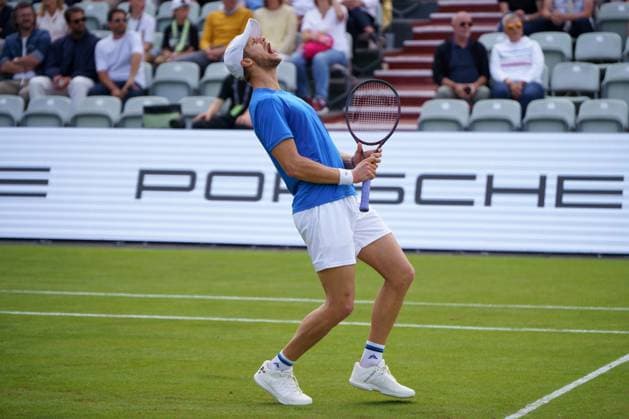 BOSS Open ATP 250 2024 Stuttgart, 12 06 2024 Yannick Hanfmann GER, Germany BOSS Open 2024, ATP 250, TC Weissenhof grounds on 12 06 2024, Stuttgart Copyright: xBEAUTIFULxSPORTSx Pajonkx