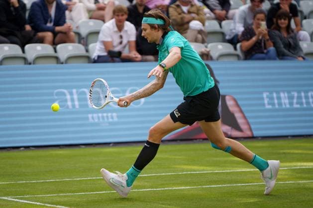 BOSS Open ATP 250 2024 Stuttgart, 12 06 2024 Alexander Bublik KAZ, Kazakhstan BOSS Open 2024, ATP 250, TC Weissenhof grounds on 12 06 2024, Stuttgart Copyright: xBEAUTIFULxSPORTSx Pajonkx