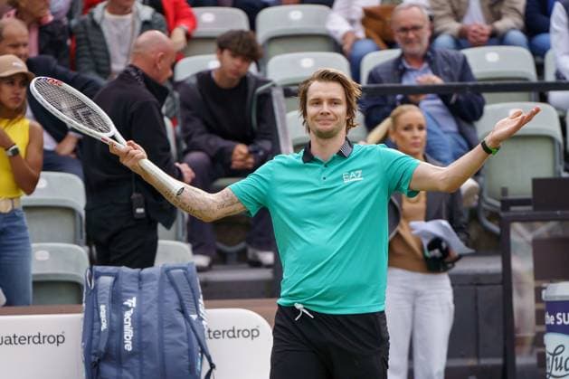 BOSS Open ATP 250 2024 Stuttgart, 12 06 2024 Alexander Bublik KAZ, Kazakhstan BOSS Open 2024, ATP 250, TC Weissenhof grounds on 12 06 2024, Stuttgart Copyright: xBEAUTIFULxSPORTSx Pajonkx