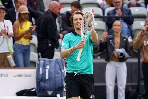 BOSS Open ATP 250 2024 Stuttgart, 12 06 2024 Alexander Bublik KAZ, Kazakhstan BOSS Open 2024, ATP 250, TC Weissenhof grounds on 12 06 2024, Stuttgart Copyright: xBEAUTIFULxSPORTSx Pajonkx