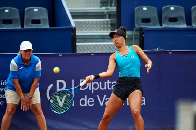 BBVA Open Internacional of Valencia on June 12, 2024 Ann Li from USA in action during the BBVA Open Internacional of Valencia on June 12, 2024 at Sporting Tenis Valencia (Valencia,BBVA Open Internacional of Valencia on June 12, 2024). Valencia Sporting Tenis Valencia Valencia Spain Copyright: xGrupoxNostresportx