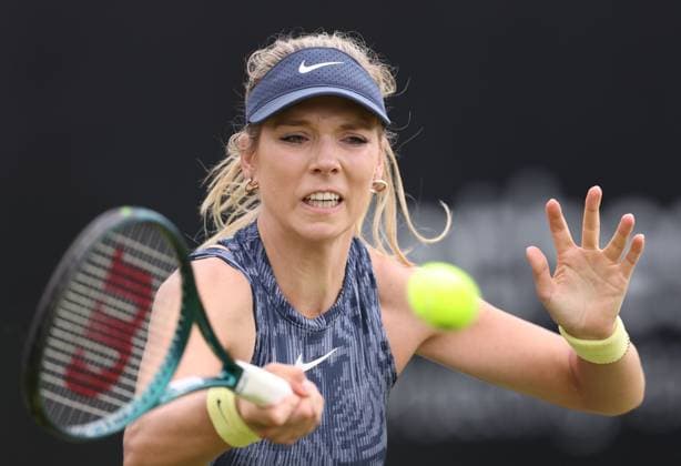 Katie Boulter during a round of 16 match against Rebecca Marino Rothesay Open Nottingham, Day 3, Tennis, Lexus Nottingham Tennis Centre, Nottingham, UK - 12 June 2024  Copyright: xRyanxBrowne Shutterstockx 14523728ek
