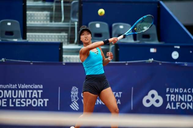 BBVA Open Internacional of Valencia on June 12, 2024 Ann Li from USA in action during the BBVA Open Internacional of Valencia on June 12, 2024 at Sporting Tenis Valencia (Valencia,BBVA Open Internacional of Valencia on June 12, 2024). Valencia Sporting Tenis Valencia Valencia Spain Copyright: xGrupoxNostresportx