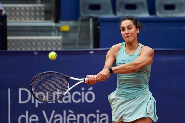 BBVA Open Internacional of Valencia on June 12, 2024 Martina Trevisan from Italy in action during the BBVA Open Internacional of Valencia on June 12, 2024 at Sporting Tenis Valencia (Valencia,BBVA Open Internacional of Valencia on June 12, 2024). Valencia Sporting Tenis Valencia Valencia Spain Copyright: xGrupoxNostresportx