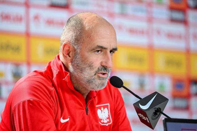 2024.06.12 Hanower Mistrzostwa Europy w Pi?ce No?nej 2024 - konferencja prasowa reprezentacji Polski N z trener Michal Probierz Foto PressFocus 2024.05.12 Hanover UEFA European Championship, EM, Europameisterschaft - press conference, PK, Pressekonferenz team Poland coach Michal Probierz Credit: PressFocus NEWSPIX.PL --- Newspix.pl  20240612_pf_0108