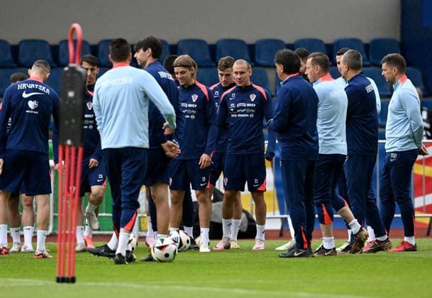 PXL_CRO football team training Croatian national football team during their training in Neuruppin, Germany on 12. June 2024. MarkoxLukunic PIXSELL