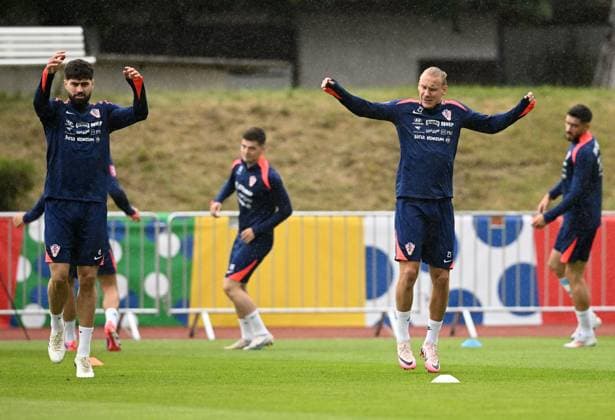 PXL_CRO football team training Croatian national football team during their training in Neuruppin, Germany on 12. June 2024. MarkoxLukunic PIXSELL