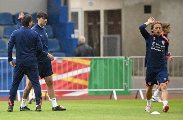 PXL_CRO football team training Croatian national football team during their training in Neuruppin, Germany on 12. June 2024. MarkoxLukunic PIXSELL