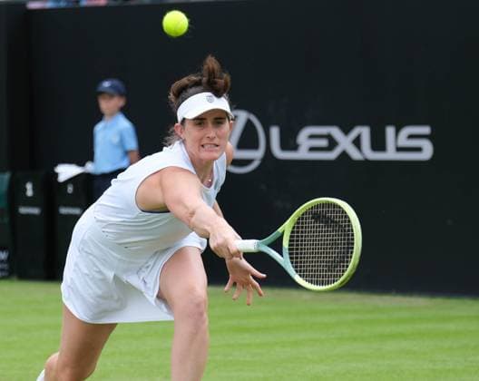 12th June 2024; Lexus Nottingham Tennis Centre, Nottingham, England; Rothesay Nottingham Open, Day 3; Rebecca Marino returns to Katie Boulter, womens singles  ActionPlus1265374120240612 PaulxBonser