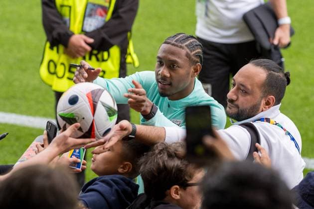 SOCCER - UEFA EURO, EM, Europameisterschaft,Fussball 2024 BERLIN,GERMANY,12.JUN.24 - SOCCER -UEFA EURO 2024, OEFB, Oesterreichischer Fussball-Bund, training. Image shows David Alaba (AUT).  GEPAxpictures xJohannesxFriedl
