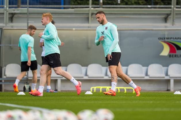 SOCCER - UEFA EURO, EM, Europameisterschaft,Fussball 2024 BERLIN,GERMANY,12.JUN.24 - SOCCER -UEFA EURO 2024, OEFB, Oesterreichischer Fussball-Bund, training. Image shows Marko Arnautovic (AUT).  GEPAxpictures xJohannesxFriedl