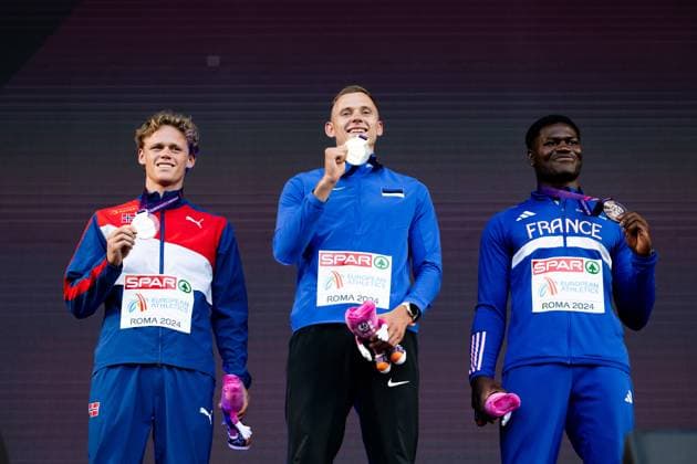 Athletics, European Championships in Rome, Men, Decathlon, Award Ceremony