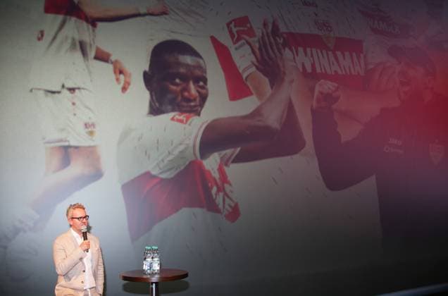 12 06 2024, Germany, Leonberg, Football Bundesliga, VfB in Team, Film premiere Traumpalast Leonberg, 6 pm red carpet, 7 30 talk, then film, Chairman of the Board Alexander Wehrle