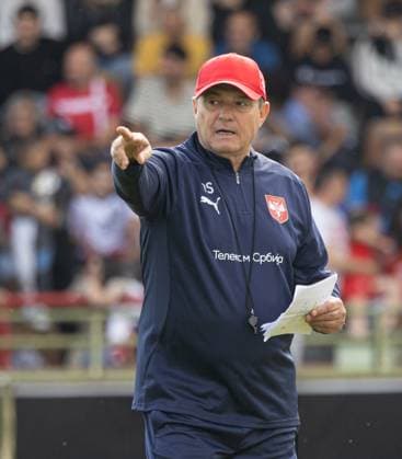 Dragan Stojkovic coach Serbia , European Championship 2024 national team Serbia, public training, Rosenau Stadium Augsburg