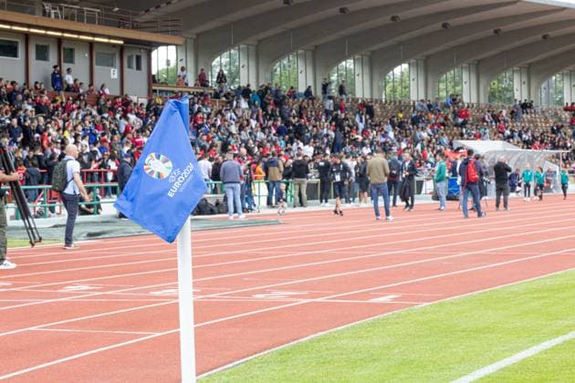 European Championship 2024 national team Serbia, public training, Rosenau Stadium Augsburg