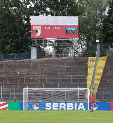 European Championship 2024 national team Serbia, public training, Rosenau Stadium Augsburg