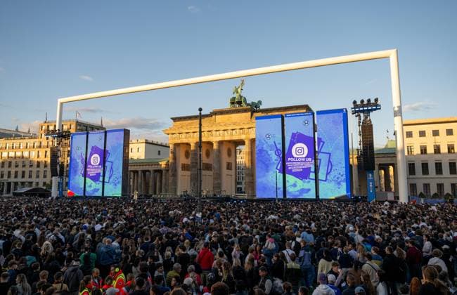 EURO 2024, opening of the fan zone at the Brandenburg Gate in Berlin