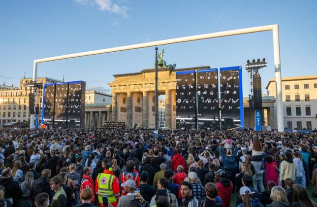 Football, Men, 2023 2024 season, European Championship 2024 in Germany, Opening of the fan zone at the Brandenburg Gate in Berlin, 12 06 2024, Copyright: xMatthiasxKochx