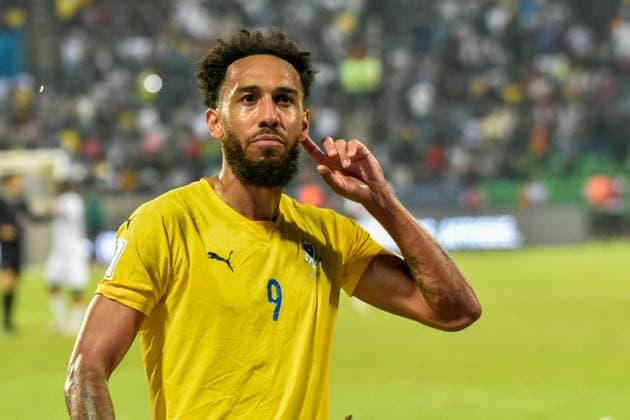 FRANCEVILLE, GABON - JUNE 11: Pierre-Emerick Aubameyang of Gabon during the 2026 FIFA World Cup, WM, Weltmeisterschaft, Fussball Qualifier match between Gabon and Gambia at Stade De Franceville on June 11, 2024 in Franceville, Gabon. Photo by Moussavou Aristide Copyright: xx