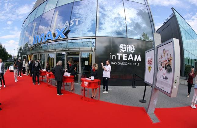 12 06 24 VfB Stuttgart Premiere event documentary VfBinTeam as cinema film Germany, Leonberg, 12 06 2024, Football, Bundesliga, VfB Stuttgart, Premiere event documentary VfBinTeam as cinema film at Traumpalast Kino Leonberg