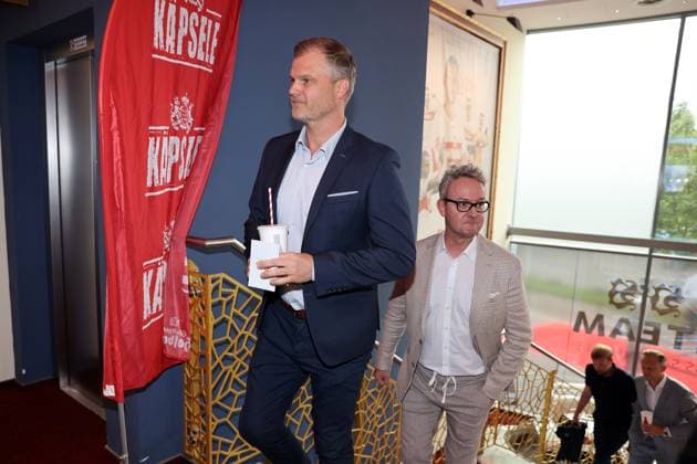 12 06 24 VfB Stuttgart Premiere event documentary VfBinTeam as cinema film Germany, Leonberg, 12 06 2024, Football, Bundesliga, VfB Stuttgart, Premiere event documentary VfBinTeam as cinema film in the Traumpalast cinema Leonberg f l Fabian Wohlgemuth, Alexander Wehrle