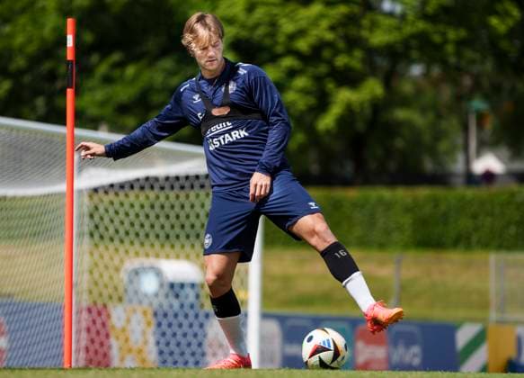 Danish defender Joachim Andersen during the national team s training in Freudenstadt, Germany, Thursday, June 13, 2024 Denmark plays its first match on Sunday against Slovenia in the EURO 2024 Group C Photo Liselotte Sabroe Ritzau Scanpix , Freudenstadt Germany  Copyright: Ritzau Scanpix LiselottexSabroex spdk20240613-120527-L