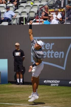BOSS Open ATP 250 2024 Stuttgart, 13 06 2024 Brandon Nakashima USA, United States of America BOSS Open 2024, ATP 250, TC Weissenhof grounds on 13 06 2024, Stuttgart Copyright: xBEAUTIFULxSPORTSx Pajonkx